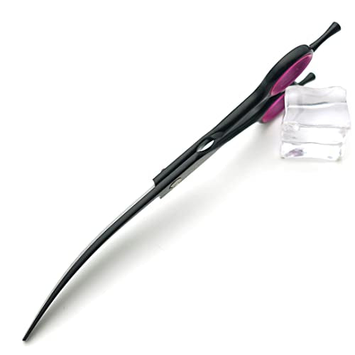 Professional Dog Grooming Shears Set Dogs Straight & thinning & Curved scissors & chunkers Scissorswith comb in 1 Set for Right-handed & Left-handed (7 in. Black Left-handed) - color: 7 In. Black Left-handed