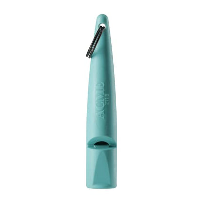 ACME Alpha 211.5 Professional Dog Training Whistle with Enhanced Ergonomic Grip. BPA-Free Plastic. 110 dBA. Long Range. Standardized Frequency. Weatherproof. Made in the UK (Turquoise) - color: Turquoise