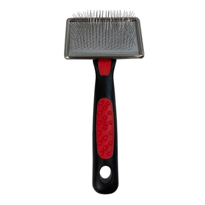 Ryan's Pet Supplies Paw Brothers Flat Slicker Brush for Dogs, Dog Brush for Short Haired Dogs, Professional Grade, Coated Tips, Gentle on Skin, Maximum Coverage, Mini/Small - size: Small