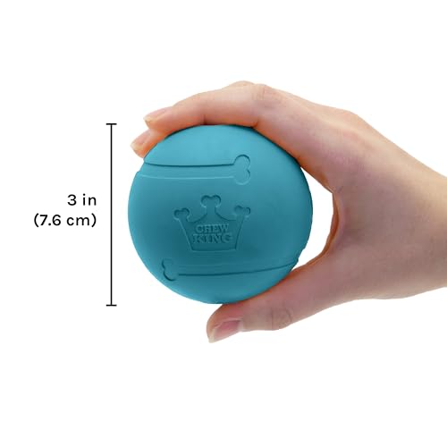 Chew King Flavored Rubber Ball Collection, 3 Inch Peanut Butter Flavor Rubber Balls 2-Pk - color: F) 3" 2-Pack (Peanut Butter)
