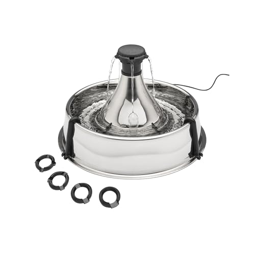 PetSafe Drinkwell Stainless Multi-Pet Fountain, red, 8 lb (PWW00-13705)