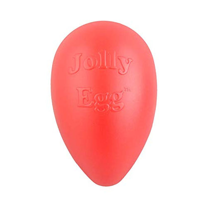Jolly Pets Jolly Egg Dog Toy, 8 Inches/Medium, Red (JE08 RD) - color: Red, size: Medium (8 in)