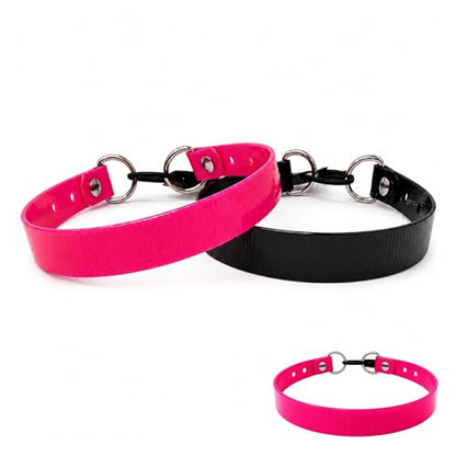 SparkDog 3/4” High Flex Quick Adjust E-Collar Strap Waterproof Replacement Collar Compatible w/SportDOG, Garmin, Dogtra & E-Collar Technologies, Genuine BioThane®-Made in USA (Hot Pink HF, High Flex) - color: Hot Pink HF