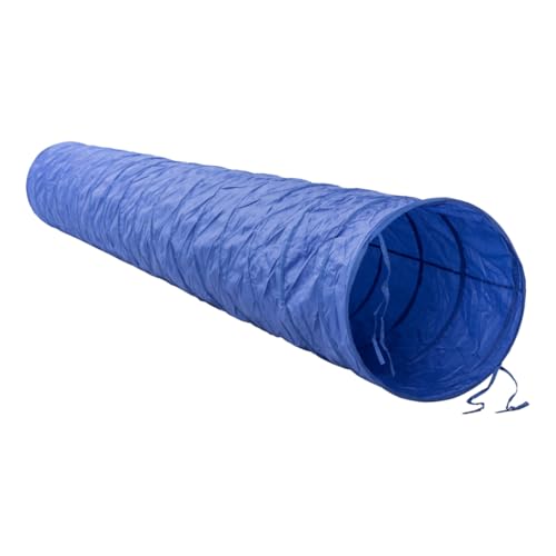 Trixie Dog Agility Tunnel - 196.9 in Long & 23.6 in Dia. | Agility Tunnel for Medium to Large Dogs, At Home Obstacle Training Equipment, Indoor and Outdoor Use - size: 196.75 x 23.5 x 23.5 in.