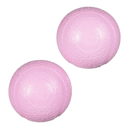 WEST PAW Zogoflex Boundr Ball Puppy Toy – Bouncing Toys for High-Energy Puppy Play - Aggressive Chewers, Catch, Fetch – Floatable, Recyclable, Dishwasher-Safe, Non-Toxic – Small - Bubblegum - 2-Pack - color: Bubblegum