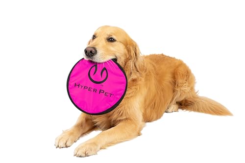 Hyper Pet Flippy Flopper Flying Disc Dog Toy 9 Inch, Floats, Colors Vary | Interactive fetch design safe on teeth, stays on the water surface for pool and lake play, multicolor styles ship assorted - size: Pack of 1