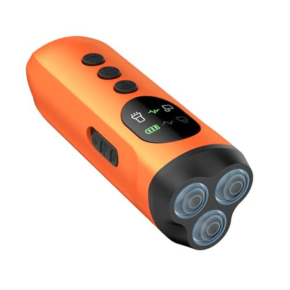 ATESON 3X Ultrasonic Dog Bark Deterrent, Long Range Anti Barking Device for Small Dog, Rechargeable Behavior Training Tool with Flashlight, Safe Humane for Indoor Outdoor Use