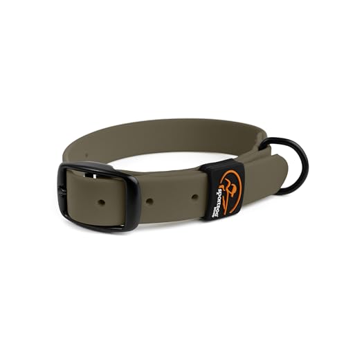 SportDOG Rugged Utility Collar – Waterproof and Stink-Proof – Premium Soft-Touch Material – Stress-Tested, Durable Hardware – Silicon Strap Keeper – Moss Green – Medium - color: Moss Green, size: Medium