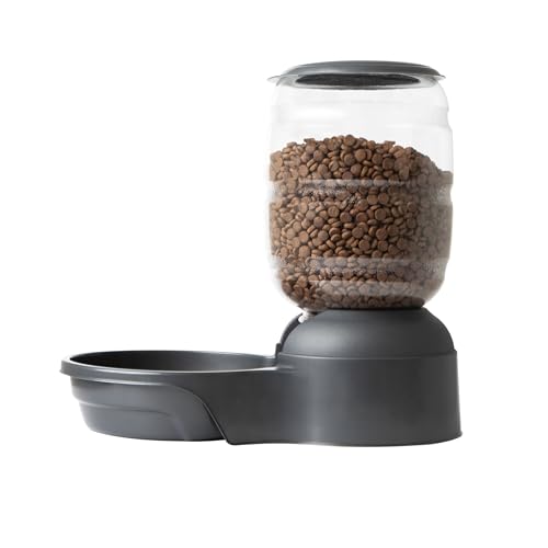Petmate Replendish Automatic Dog Feeder Gravity Pet Treat Dispenser with Microban Protection Base, Wide Mouth Bowl, 100% BPA Free - 10 lb - size: Large
