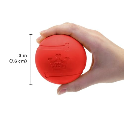 Chew King Flavored Rubber Ball Collection, 3 Inch Beef Flavor Rubber Balls 2-Pk - color: I) 3" 2-Pack (Beef)