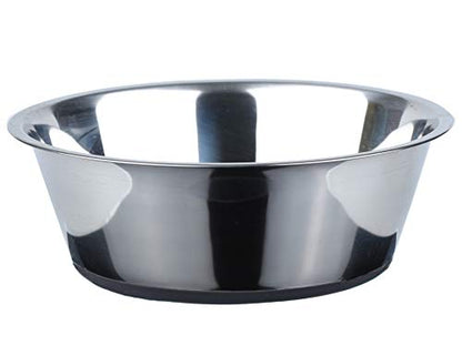 PEGGY11 Deep Stainless Steel Anti-Slip Dog Bowls - Single Pack, 16 Cups