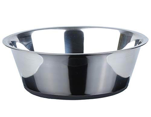 PEGGY11 Deep Stainless Steel Anti-Slip Dog Bowls - Single Pack, 16 Cups