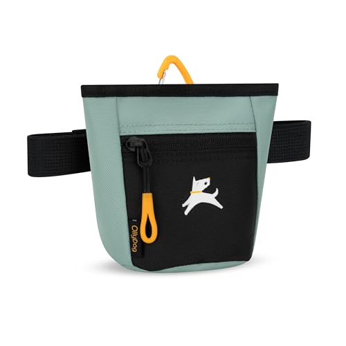 OllyDog, Goodie Treat Bag, Dog Treat Training Pouch | Magnetic Closure | 3 Ways to Wear | Hands-Free Waist Belt | Water-Resistant Recycled Vegan Fabric (Surf) - color: Surf