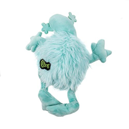 goDog PlayClean Germs Squeaky Plush Dog Toy with Odor-Eliminating Essential Oils, Chew Guard Technology - Seafoam, Small - color: Germs Monster Seafoam, size: Small