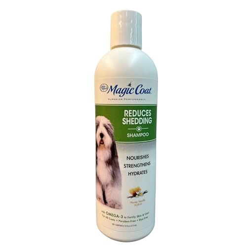 Four Paws Magic Coat Dog Shampoos for Dogs, Dog Grooming Supplies, Dog Bathing Supplies, Made in USA - size: 16 Ounces (1 Count), style: Reduces Shedding Dog Shampoo