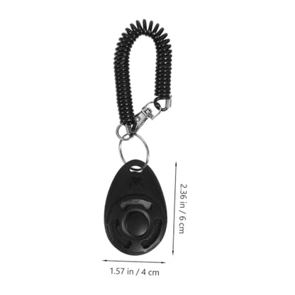 LIOOBO 2pcs Dog Training Clicker with Wrist Strap Portable Pet Behavior Training Tool for All Breeds Loud Sound Clickers for Dog