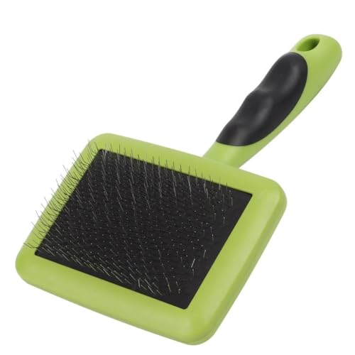 Extra Long Pin Dog Slicker Brush, Firm Grooming & Dematting Brush, Comfortable Hair Removal Tool For Long, Thick Coats