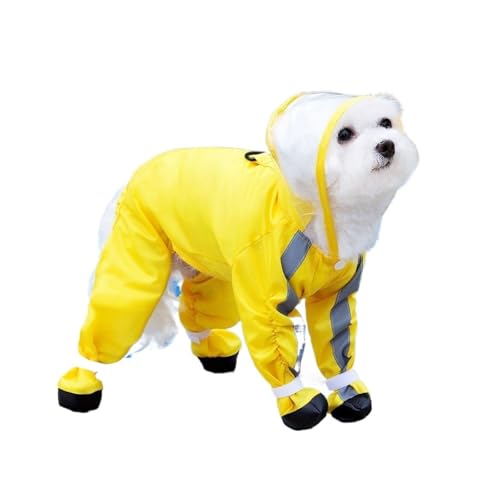 Rain Jacket Dog Raincoat Hooded Windbreaker Dog Rain Jacket Raincoat Rain/Water Windproof for Small Rain Coat for Dogs Durable(XX-Large,A)