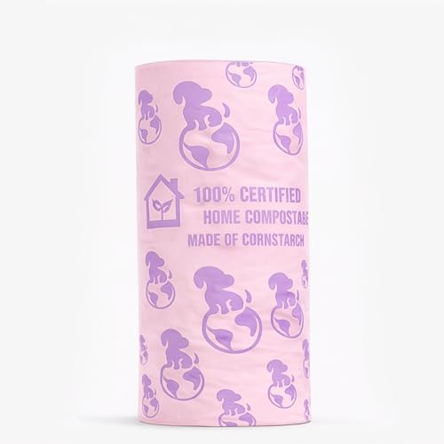 Dog Poop Bag Holder [2-Pack] | With 30 Extra-thick Dog Bags for Poop | Waste Bag Dispenser with Premium Soft-Touch Coating | Enlarged Dispense Opening, Stylish Color-Block Design (Blush Sky) - color: Blush Sky