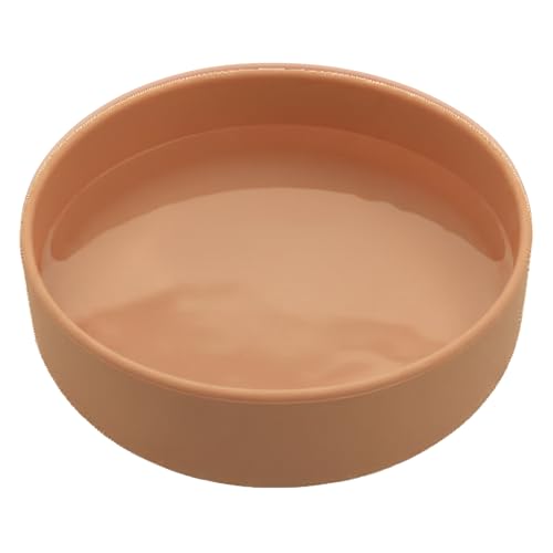 Should We Go? Dog Water Bowl - The Perfect Dish No-Spill, Less Mess Non-Tippable Water & Food Bowl, Silicone with Suction Cup Fits 5 Cups 7.5" Across x 2.25" Tall Ideal for All Pets, Medium-Terracotta - color: Terracotta, size: Medium (7.5” Across x 2.25”