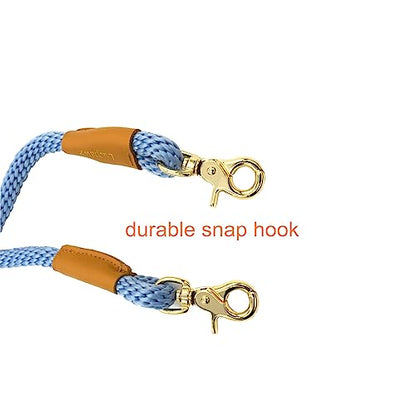 7FT Hands Free Dog Leash, Waist Dog Leash for Walking Running - color: Airy blue