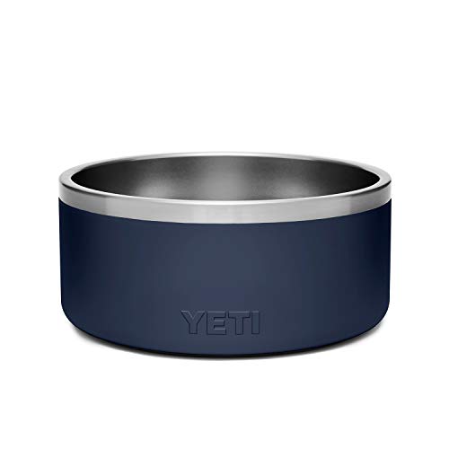 YETI Boomer 8, Stainless Steel, Non-Slip Dog Bowl, Holds 64 Ounces - color: Navy