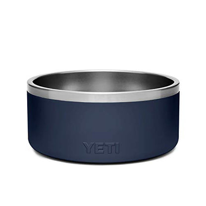 YETI Boomer 8, Stainless Steel, Non-Slip Dog Bowl, Holds 64 Ounces - color: Navy