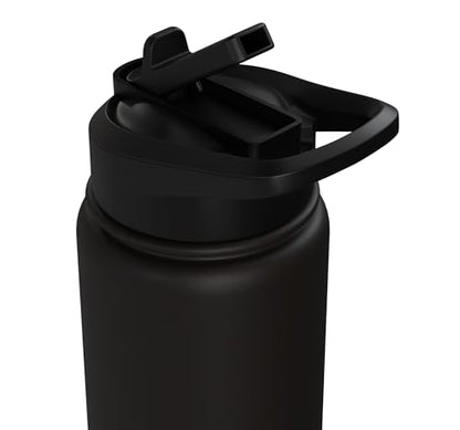 WEAVE POLE CALM Dog Agility Course Stainless Steel Insulated Water Bottle - color: Black