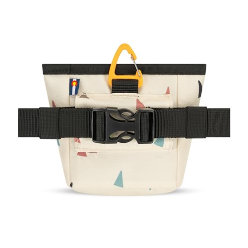OllyDog, Goodie Treat Bag, Dog Treat Training Pouch | Magnetic Closure | 3 Ways to Wear | Hands-Free Waist Belt | Water-Resistant Recycled Vegan Fabric (Terrazzo) - color: Terrazzo