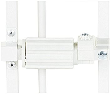 Carlson Extra Tall Metal Expandable Pet Gate White, Includes Small Pet Door 32" Tall x 22" - 38" Wide - size: 32" Tall, 22-38" Wide