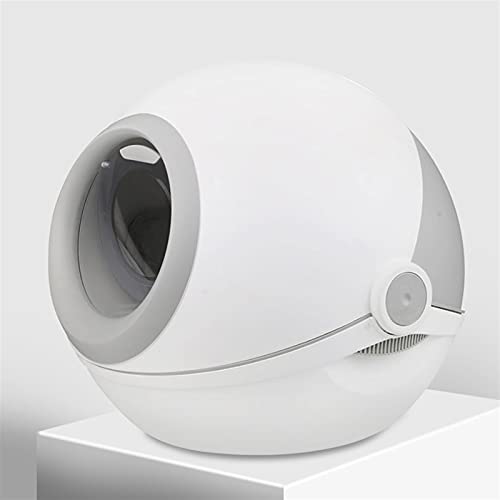 Dog Potty Training Toilet ﻿ Pet Cat Litter Box Tray Fully Enclosed Extra Large Toilet Nesting Training System Easy Cleaning Filter Pan Waterproof Space Capsule(A)