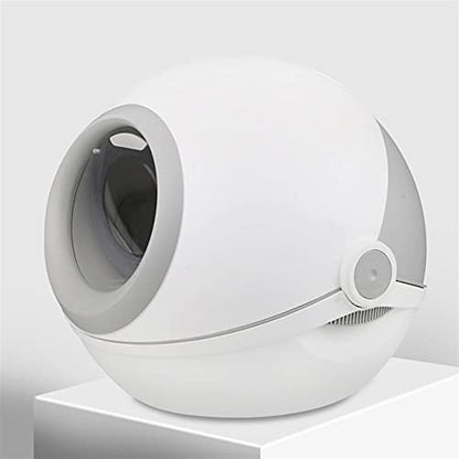 Dog Potty Training Toilet ﻿ Pet Cat Litter Box Tray Fully Enclosed Extra Large Toilet Nesting Training System Easy Cleaning Filter Pan Waterproof Space Capsule(A)
