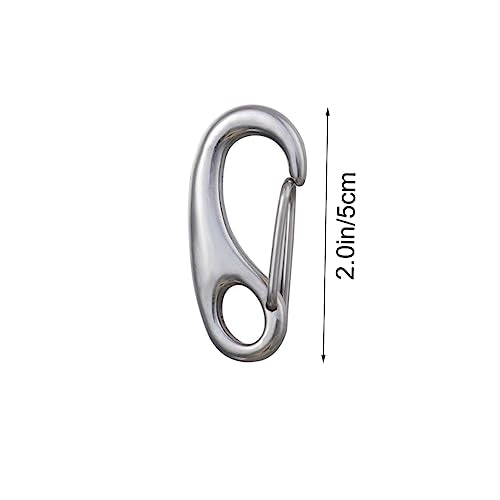 4pcs Stainless Steel Pet Id Tag Clips for Dogs and Cats Quick Connect Clamps for Easy Collar Changes and Tag Transitions