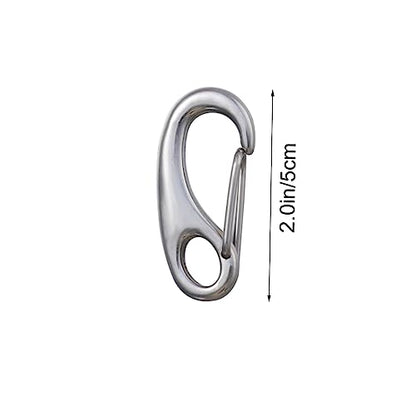 4pcs Stainless Steel Pet Id Tag Clips for Dogs and Cats Quick Connect Clamps for Easy Collar Changes and Tag Transitions