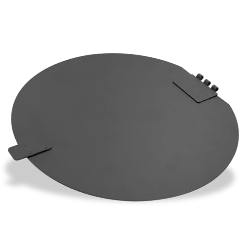 ZERO WASTE USA - Round Outdoor 10 Gallon Capacity Waste Can - 100% Rust-Free, Powder-Coated, Commercial Grade Aluminum to Withstand Weather. 10-Year Warranty (Matte Black) - color: Black