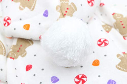 Pet Dog Christmas Hoodie Fleece Shirt Puppy Clothes for Small Dogs, Large - color: Gingerbread, size: Large (8.8-13.2lb)