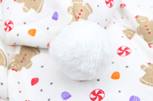 Pet Dog Christmas Hoodies Fleece Shirt Puppy Clothes for Small Dogs, Small - color: Gingerbread, size: Small (3.3-5.5lb)