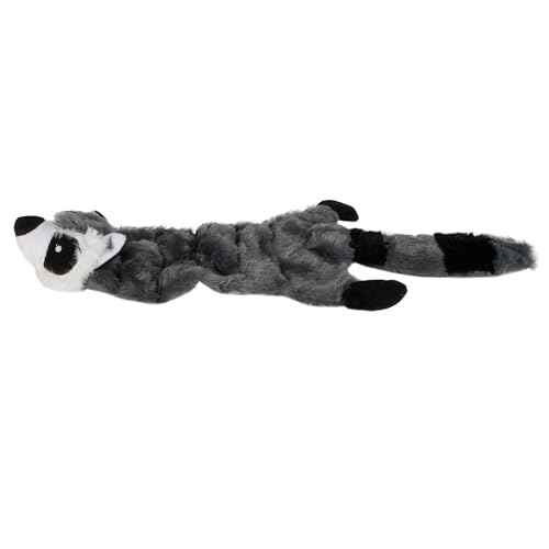 Hyper Pet Critter Skinz Super Squeaker Raccoon Stuffing Free Plush Soft Dog Toy, Extra Large, Pack of 1 - size: X-Large Raccoon, style: Raccoon