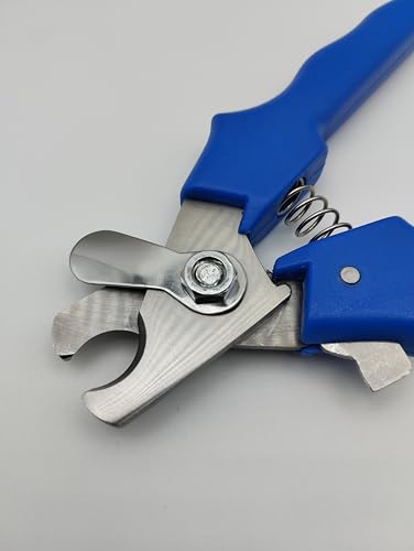 Pet Nail Clippers for Dogs & Cats – Professional Grooming Tool with Safety Guard, Ergonomic Non-Slip Handle Sharp Stainless Steel Blades – Easy Safe Pet Nail Trimmer (Blue) - color: Blue
