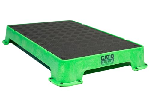 Cato Board - Dog Training Platform - Made in The USA (Bright Green, Rubber Surface) - color: Bright Green