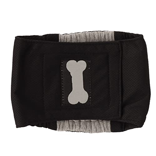 Dog Diapers Male, Belly Bands for Male Dogs Leakproof Strong Water Absorption Doggie Puppy Diapers Washable Male Dog Belly Wrap Dog Belly Band for Small Medium Large Dog (S #12) - size: S #12