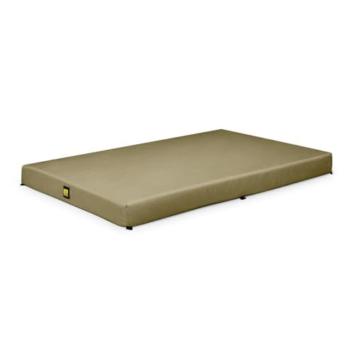 K9 Ballistics Tough Ripstop Orthopedic Crate Bed - Durable Kennel Pad with Washable Cover for Puppies and Medium Dogs, 35 x 22 fits 36” Wire Crate, Sage Green - color: Sage Green, size: Medium (35" L x 22" W x 3" H)
