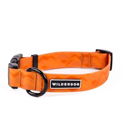 Wilderdog Waterproof Dog Collar - Repels Water & Dirt - Large 17"-24" - Terracotta - color: Terracotta, size: Large