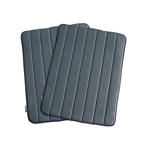 BALANCE Dog Crate Pad, Dog Foam Crate Mat Kennel Pad, Washable Water-Resistant Pet Bed Flat Dogs Cage Mat for Large Dogs, 2 Packs - color: Dusty Blue, 2 Packs, size: 36.0"L x 23.0"W x 0.8"Th