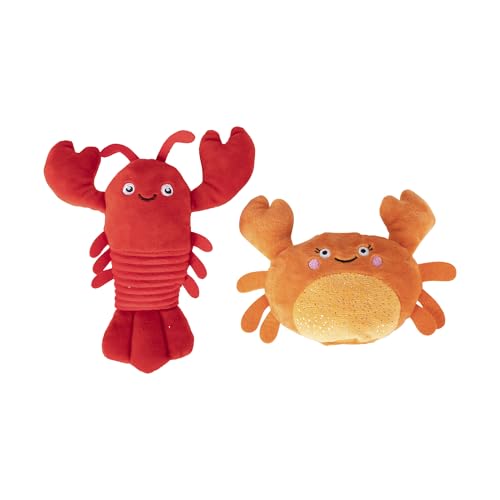 Fringe Studio Plush Dog Toy Set,You're Pretty Snappy Lobster & Crab 2 Piece Set,Pet Shop Collection (312061) - color: You're Pretty Snappy