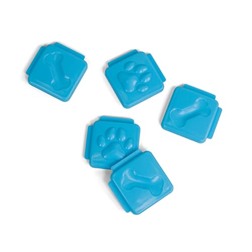 Outward Hound Nina Ottosson Nina Ottosson Extra Tiles for Dog Puzzles Challenge Slider & Multipuzzle - 5 Pack, Blue - color: Extra Tiles (Blue)