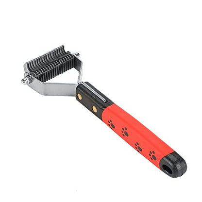Dematting Comb For Dogs, Dog Hair Mat Remover Deshedding Dog Brush Pin Grooming Deshedding Tool Stainless Steel Pet Hair Comb For Long Haired Dogs and Cats, Knot Removal (M377-10) (M337-13) (M377-18)