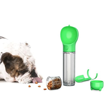 DoqiPaw Dog Travel Water Bottle Leak Proof No Spill Lead Leash Waterer Feeder Accessory Alternative to Dispenser Portable Pet Bowl Large Dogs(500ml) (Green) - color: Green