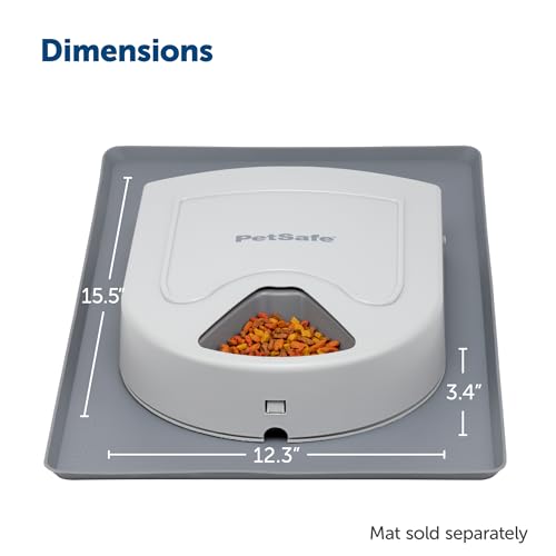 PetSafe Automatic Dog Feeder, 5 Meals, 40 oz Capacity, Plastic, for Dry Food, Multiple Pets (Pack of 2) - size: 5-Meal (Pack of 2)