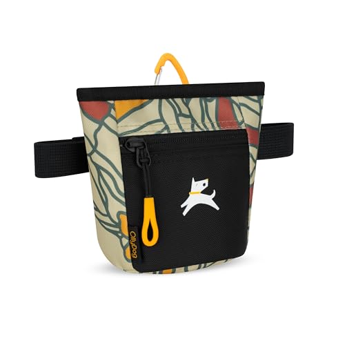 OllyDog, Goodie Treat Bag, Dog Treat Training Pouch | Magnetic Closure | 3 Ways to Wear | Hands-Free Waist Belt | Water-Resistant Recycled Vegan Fabric (Fiori) - color: Fiori
